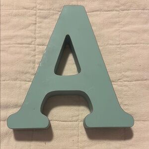 Decorative Letter A in Teal